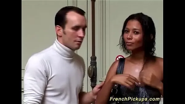 XXX black french babe picked up for anal sex 인기 클립
