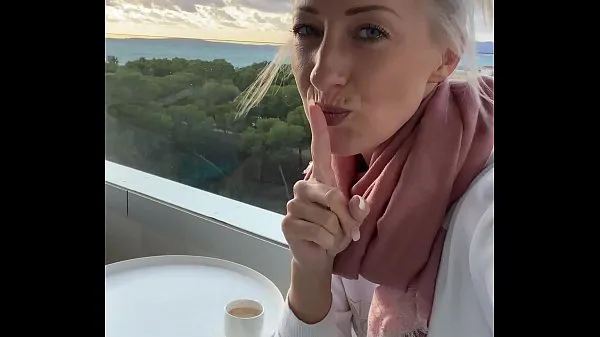 XXX I fingered myself to orgasm on a public hotel balcony in Mallorca top Clips