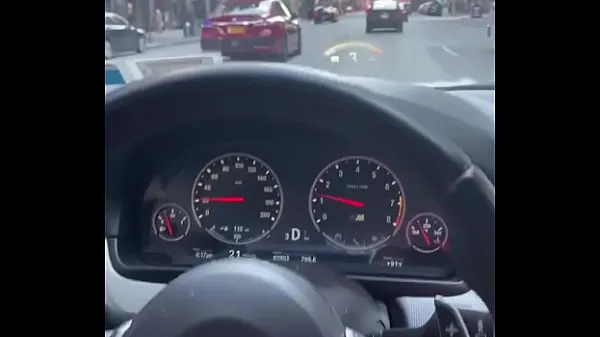 XXX NYC Road Head in a BMW M5 Times Square top Clips