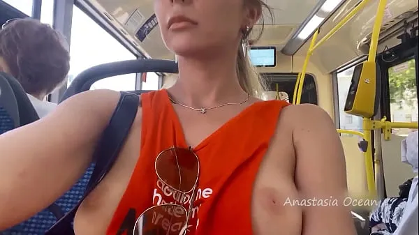 XXX Flashing boobs in the city. Public top Clips
