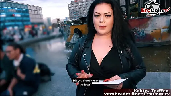 XXX German fat BBW girl picked up at street casting คลิปยอดนิยม